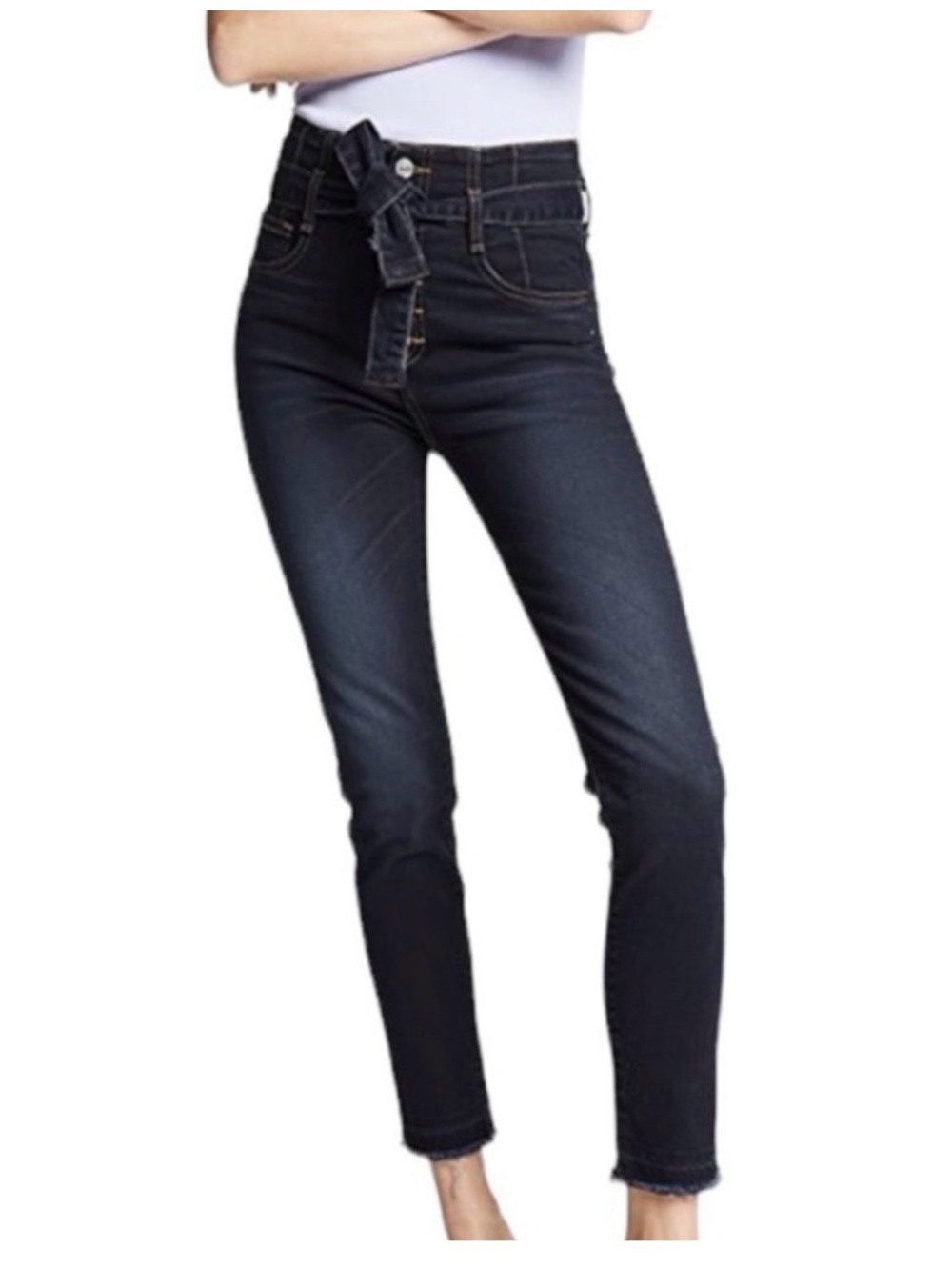 Veronica Beard Keith Corset High Waisted Jeans Size 33